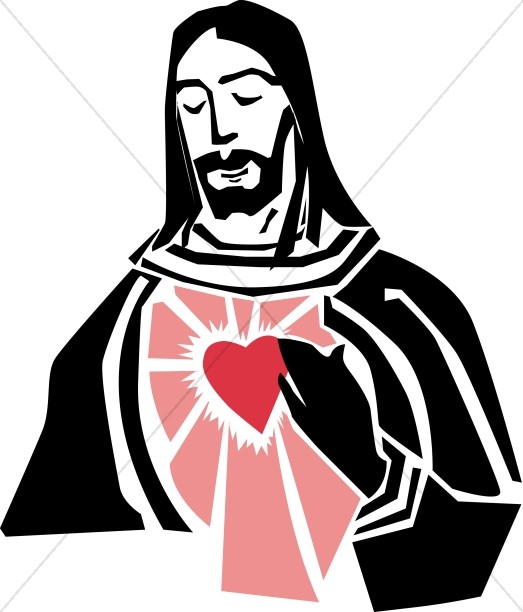 Jesus and the Sacred Heart Graphic