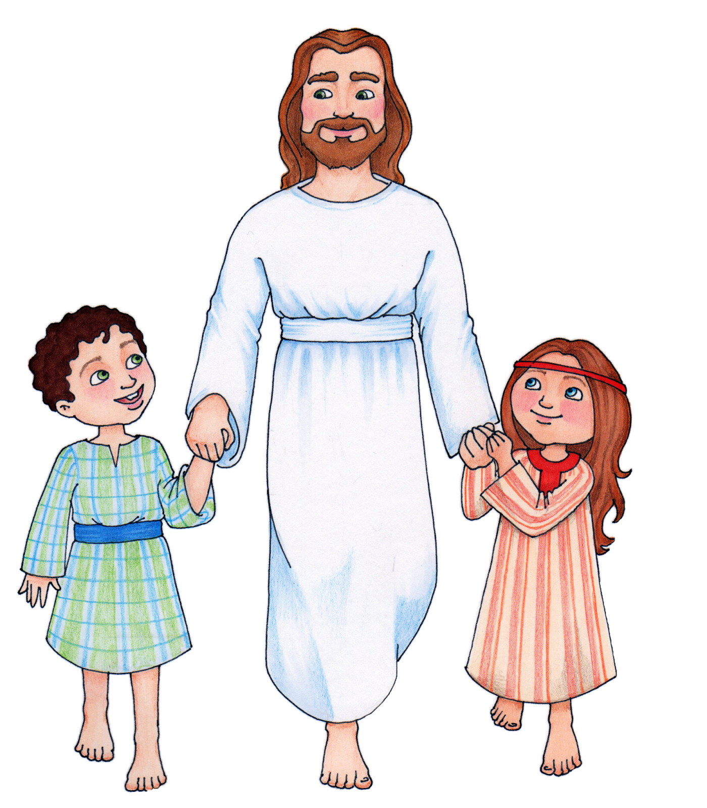 Christ walking with Children CLICK HERE TO DOWNLOAD