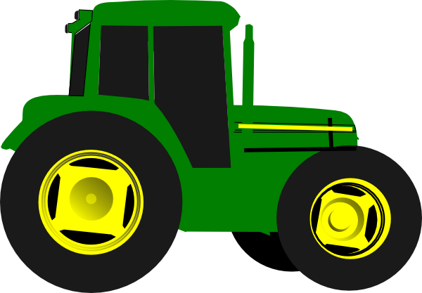 Green tractor clip.