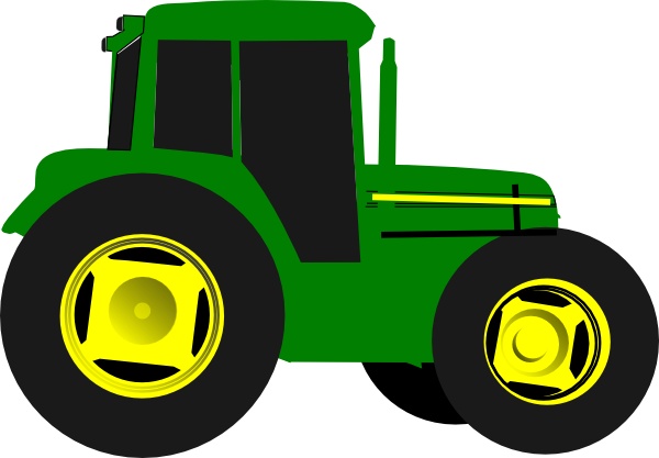 John Deere Green Tractor Clipart