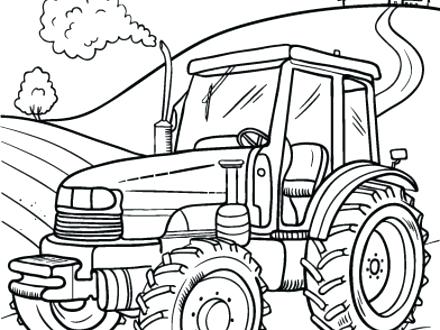 John Deere Tractor Sketch at PaintingValley