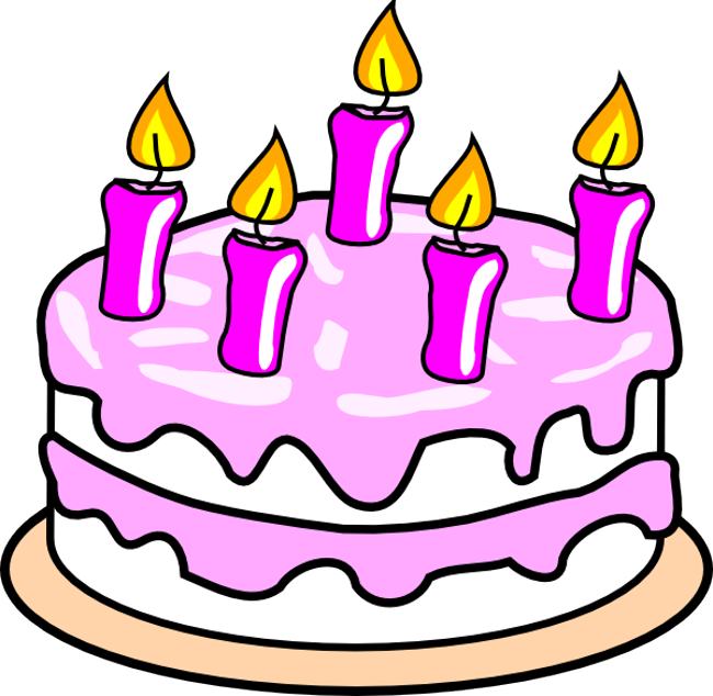 Happy birthday cake clipart free vector for free download