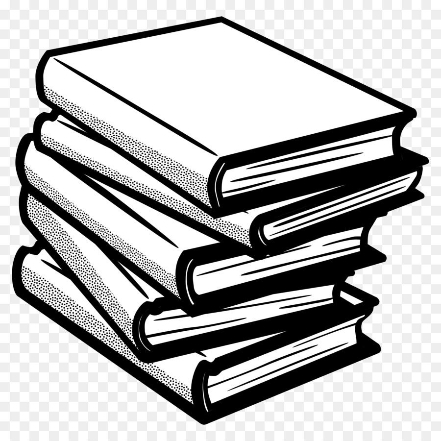 Book black and white clip art stacked books download