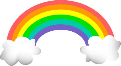 Rainbow and sun clipart free images