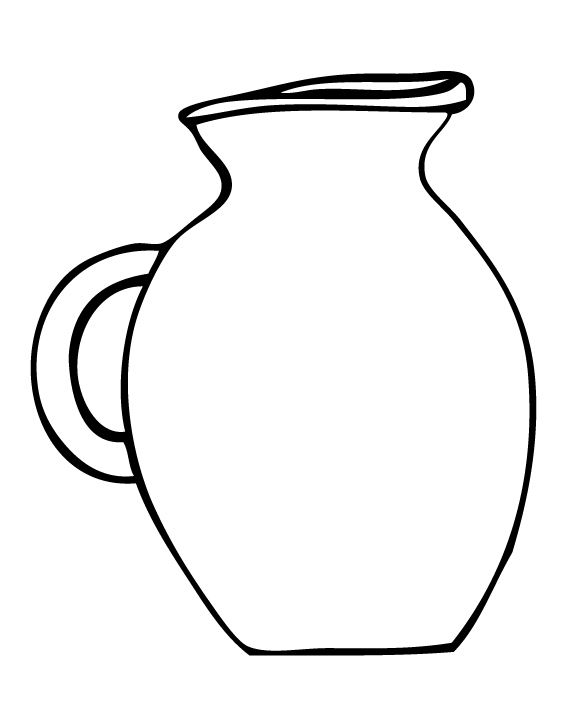 Water jug clipart black and white