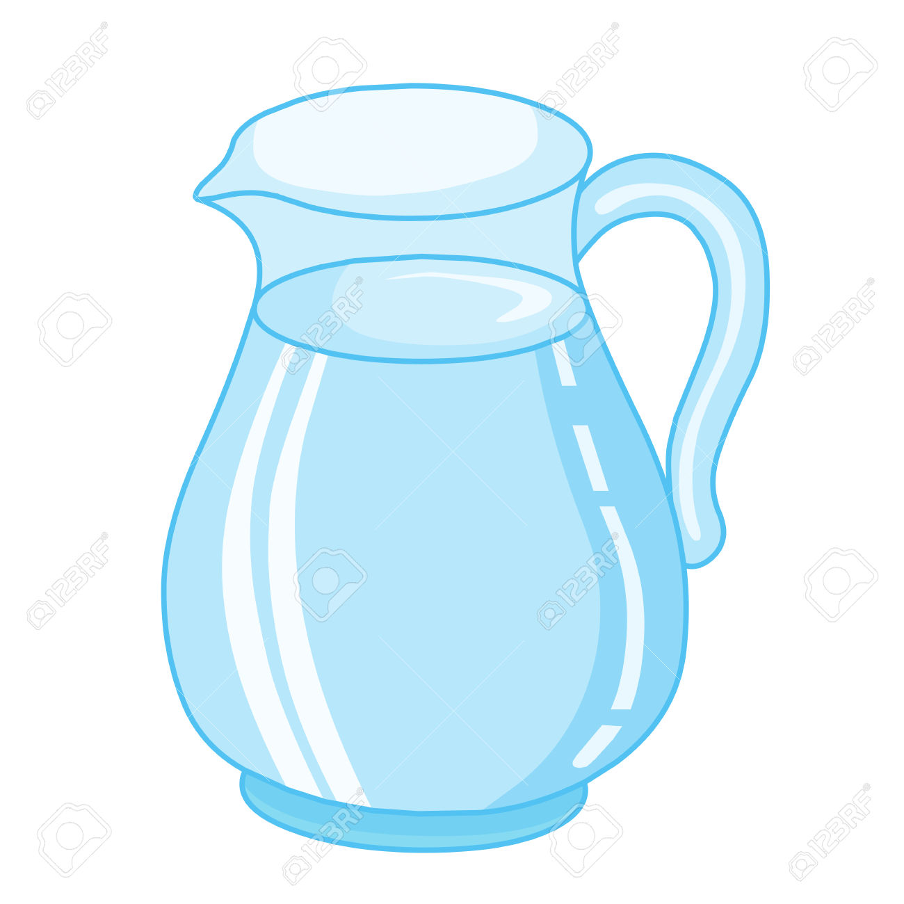 Pitcher water clipart.
