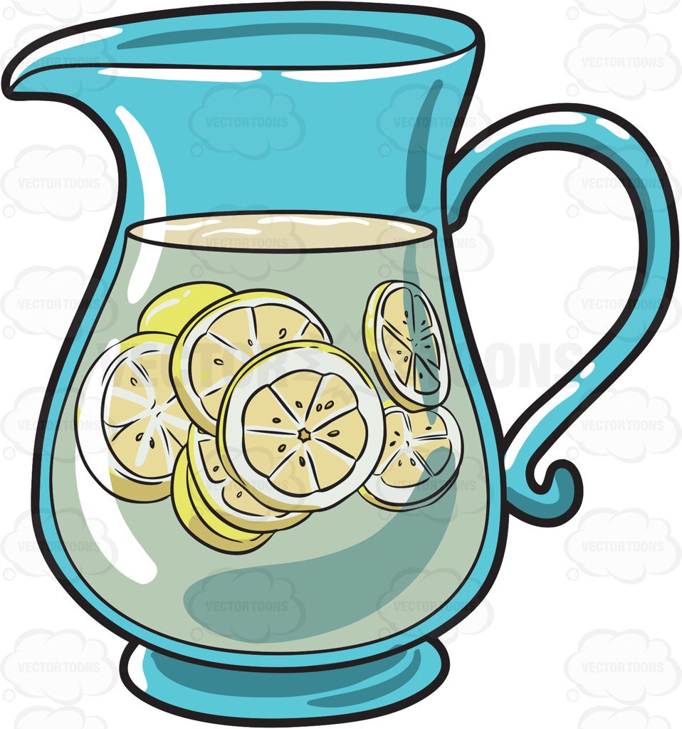 Lemonade pitcher clipart.