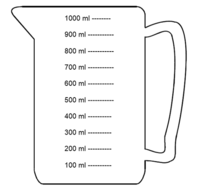 Measuring jug clipart.