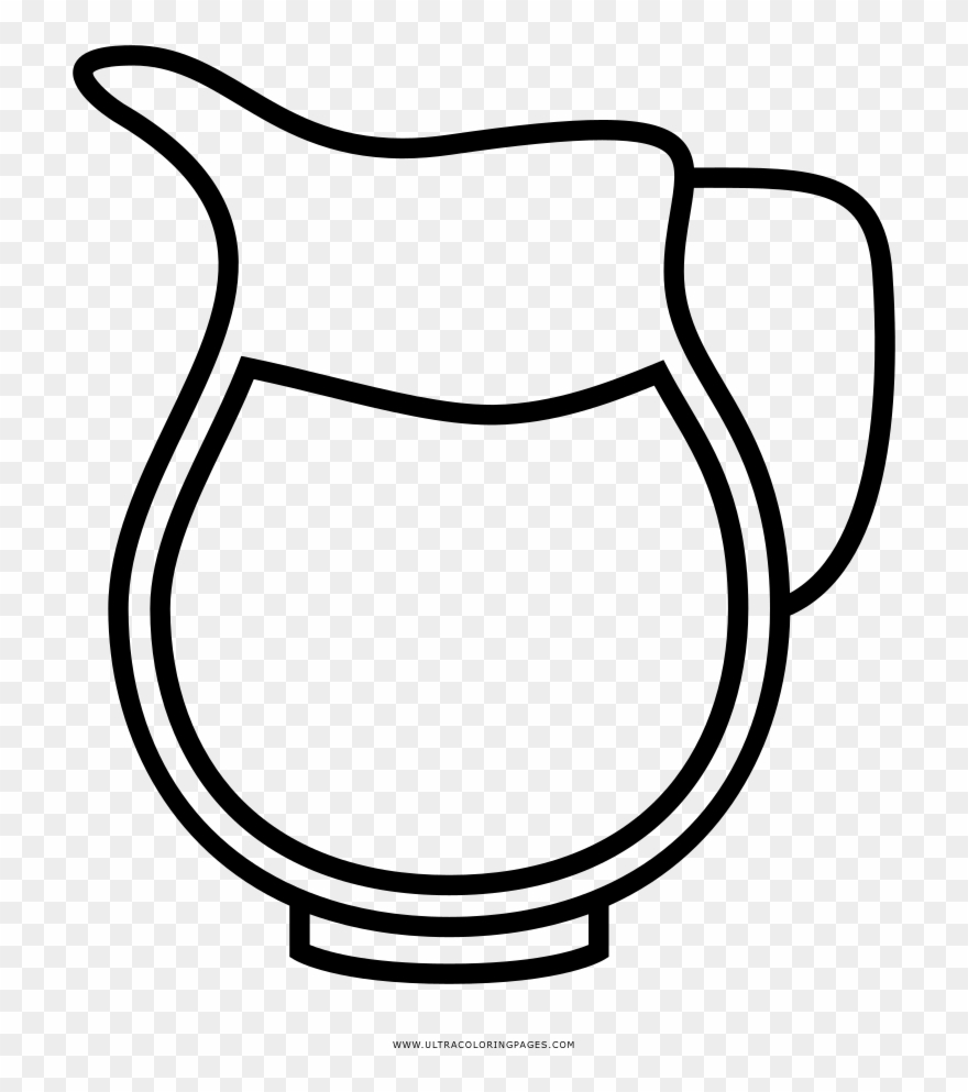 Jug Coloring Page Ultra Coloring Pages Flower Clipart
