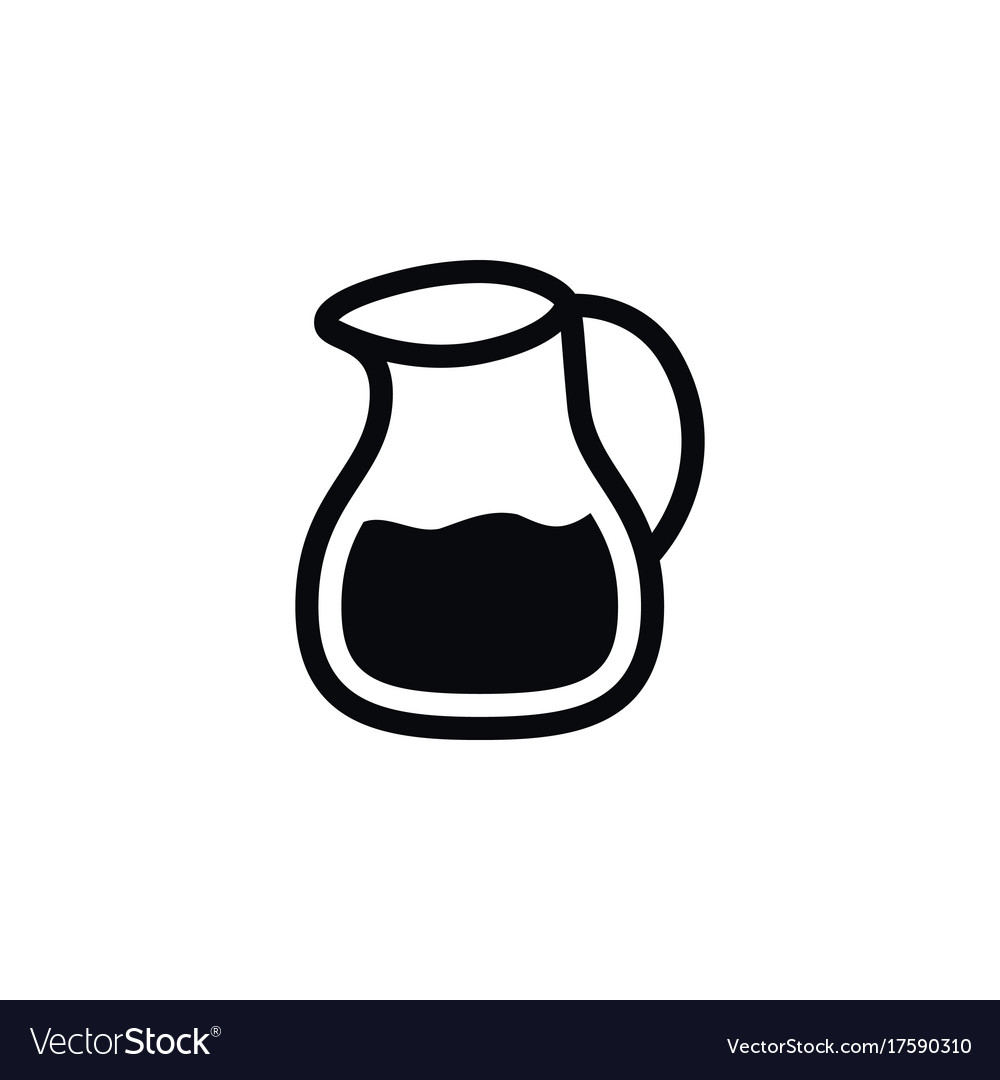 Isolated dairy jug icon milk pitcher