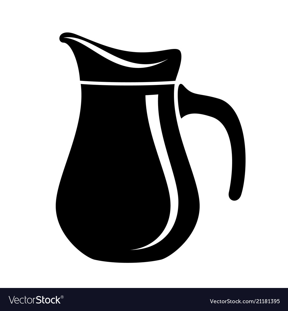 Jug milk or water canister pitcher simple logo