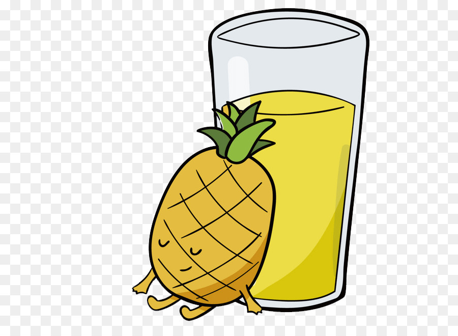 Pineapple cartoon.
