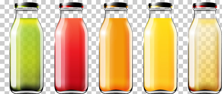 Juice Euclidean Bottle Plot, fruit juice, five juice bottles