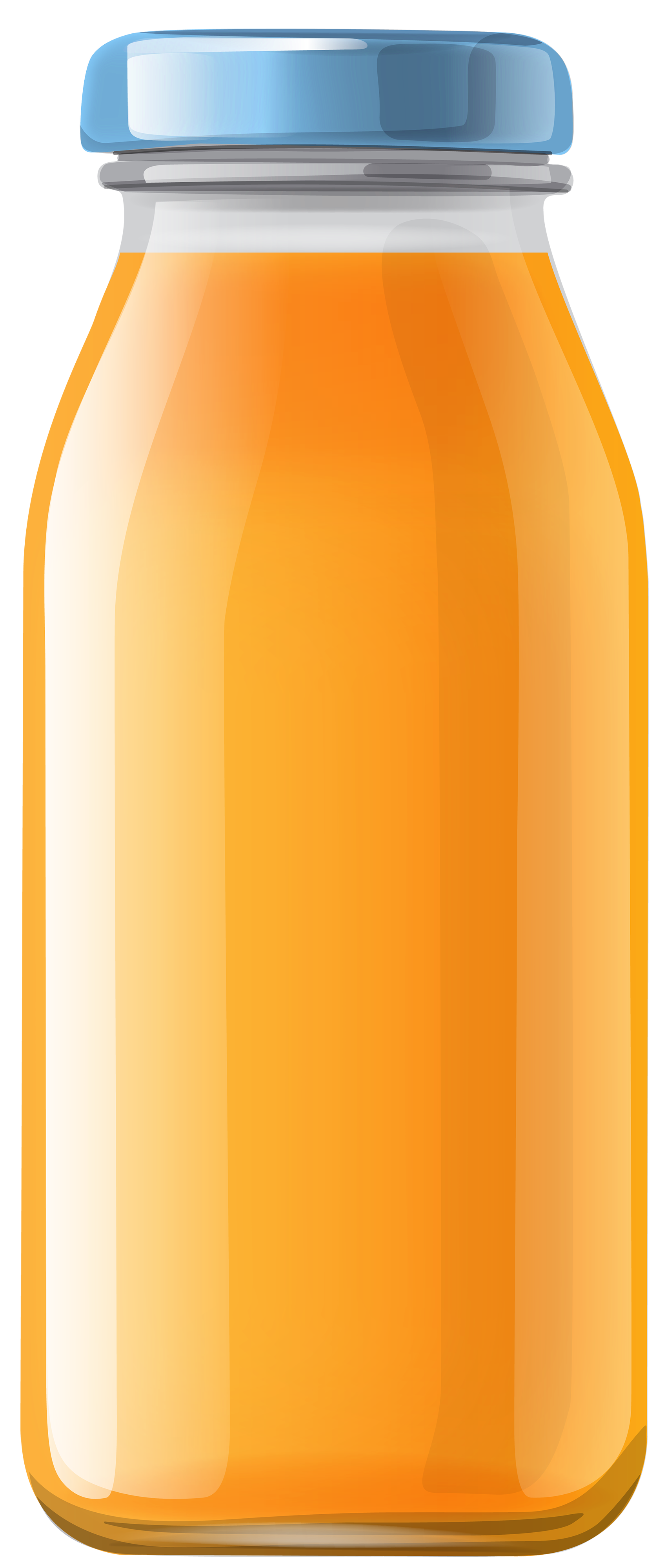 Orange juice bottle.