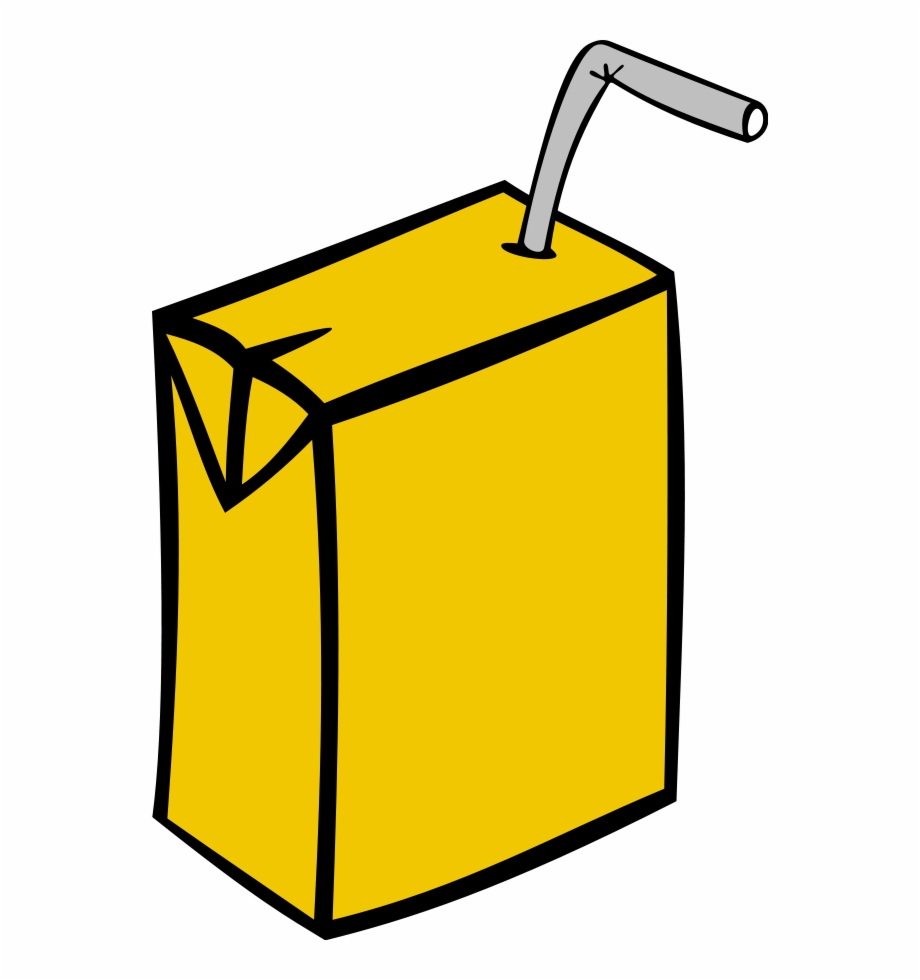 Cartoon juice box.