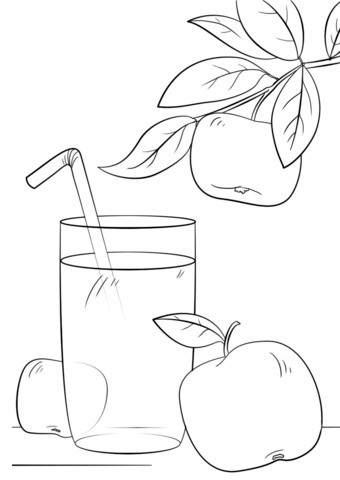 Apple juice coloring.