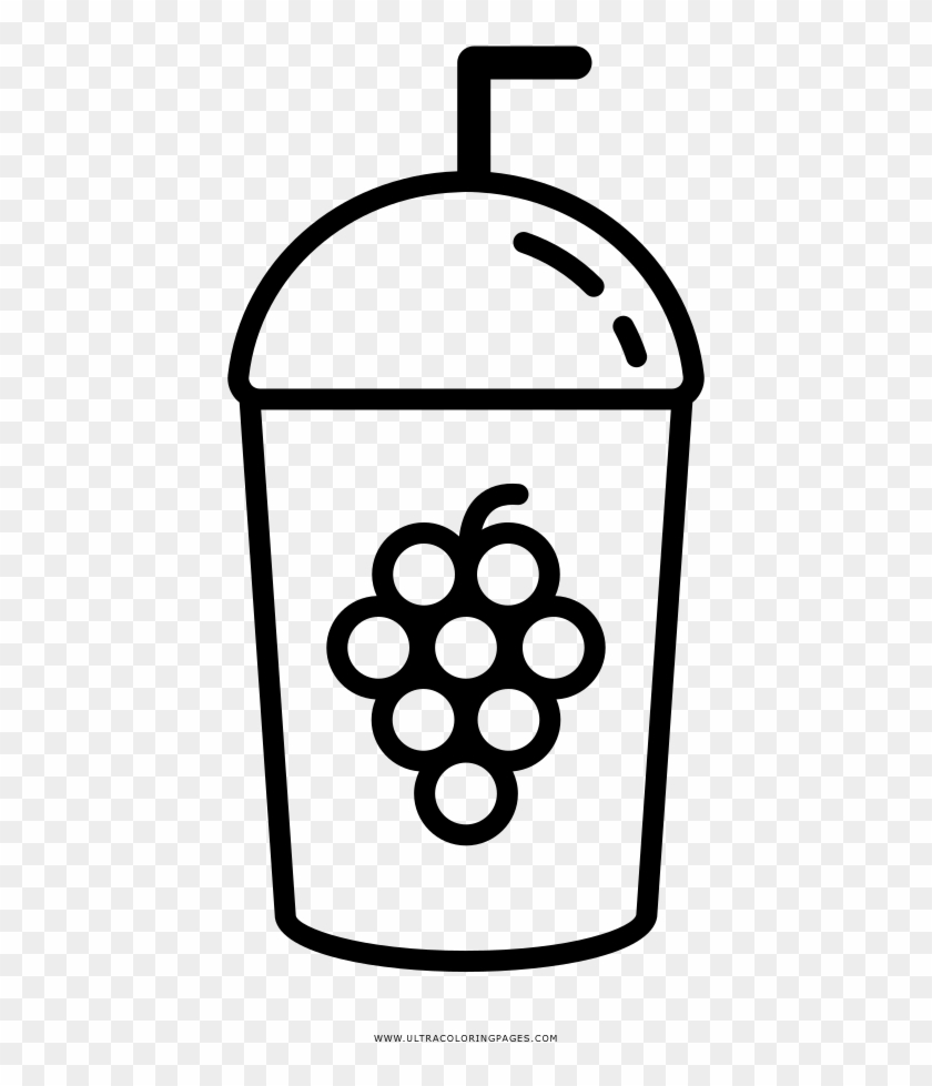 Grape Juice Coloring Page, HD Png Download