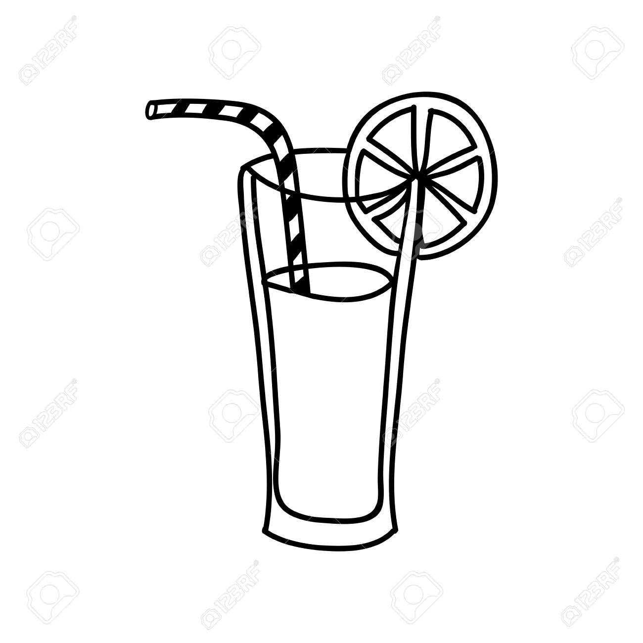 Juice Clipart glass drawing