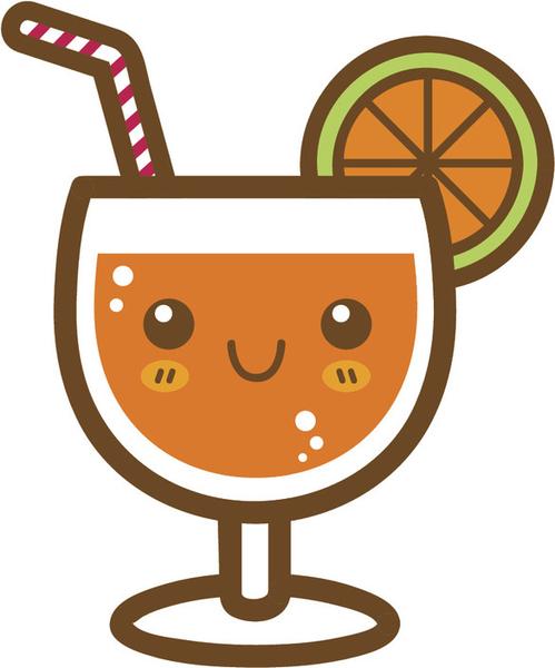 Cute Happy Kawaii Dessert Food Cartoon Emoji