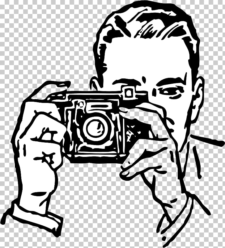 Photographic film Camera , Kamera , man taking photo PNG