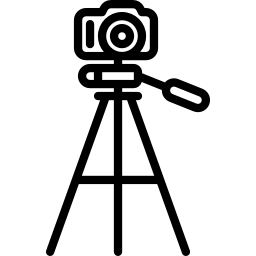 Tripod with camera Icons