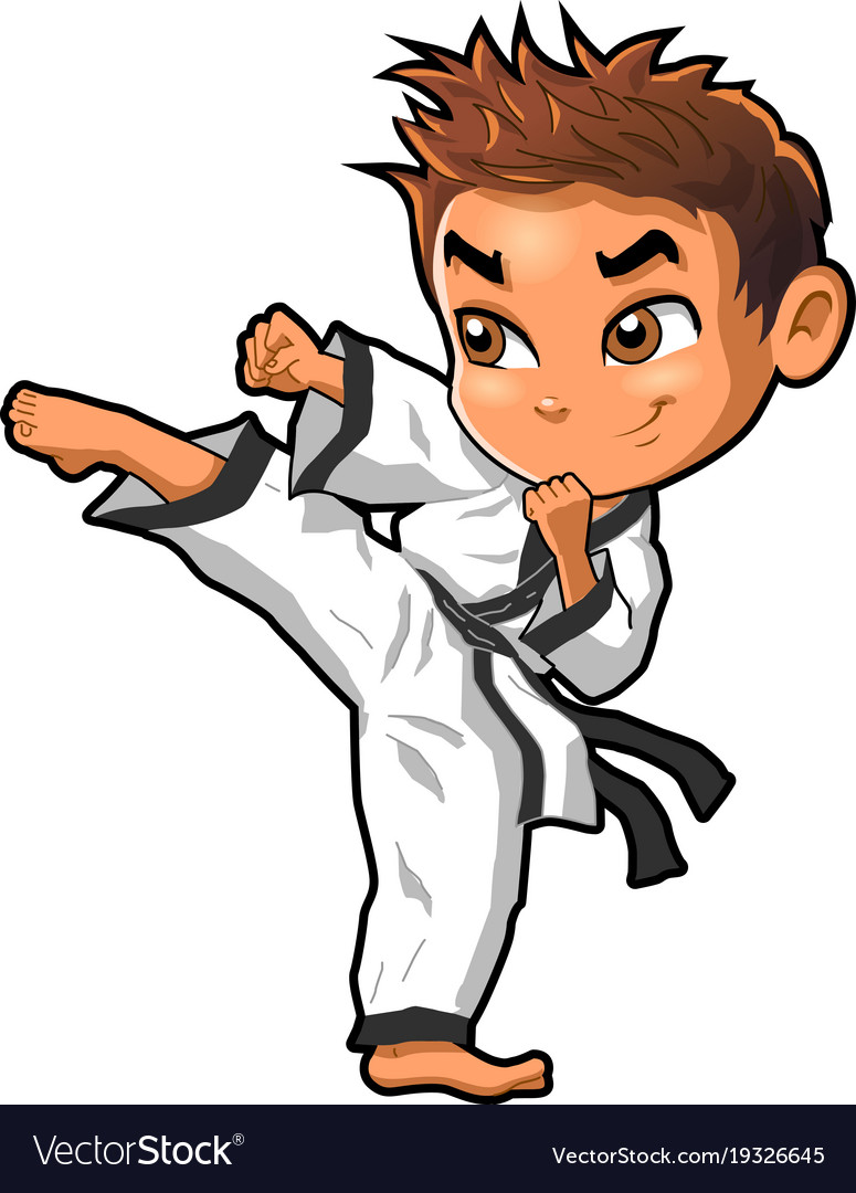 Karate martial arts tae kwon do dojo clipart