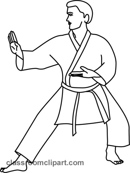Karate master clipart.