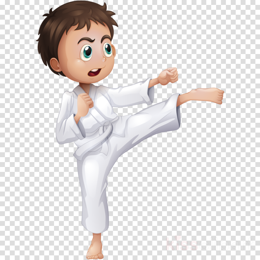 Karate taekwondo kick.