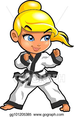 Stock illustration karate.