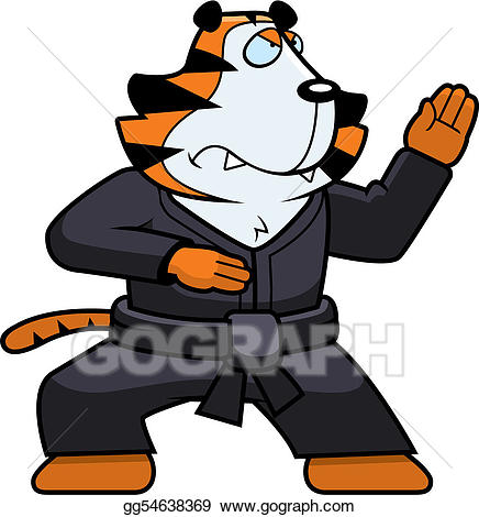 karate clipart tiger