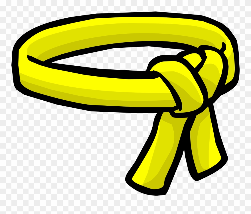 karate clipart yellow belt