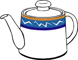 Porclain Tea Kettle Clip Art at Clker