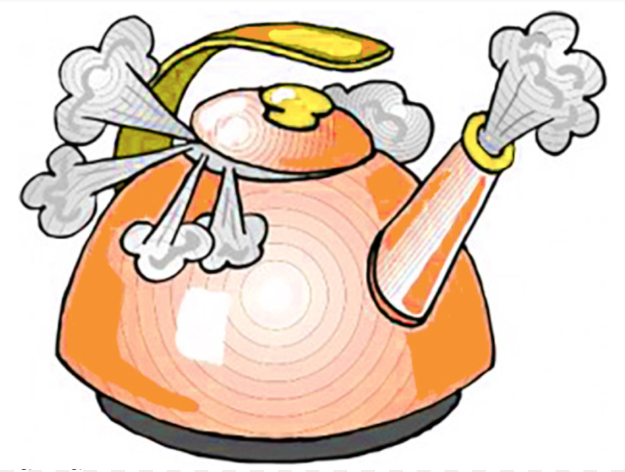 Boiling kettle clipart.