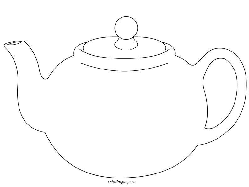 Printable Coloring Pages Teapots Sketch Coloring Page