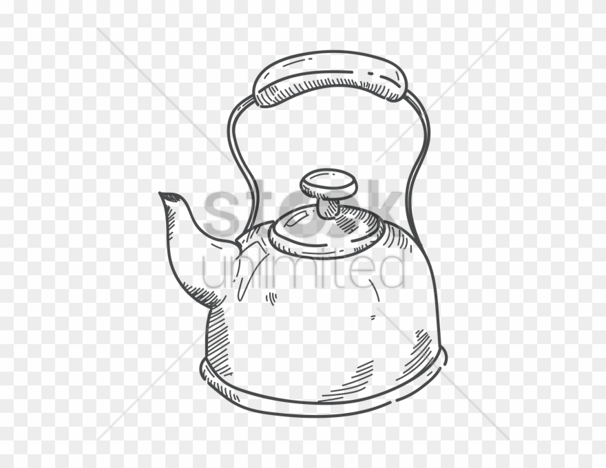 Tea Kettle Sketch Clipart Kettle Teapot