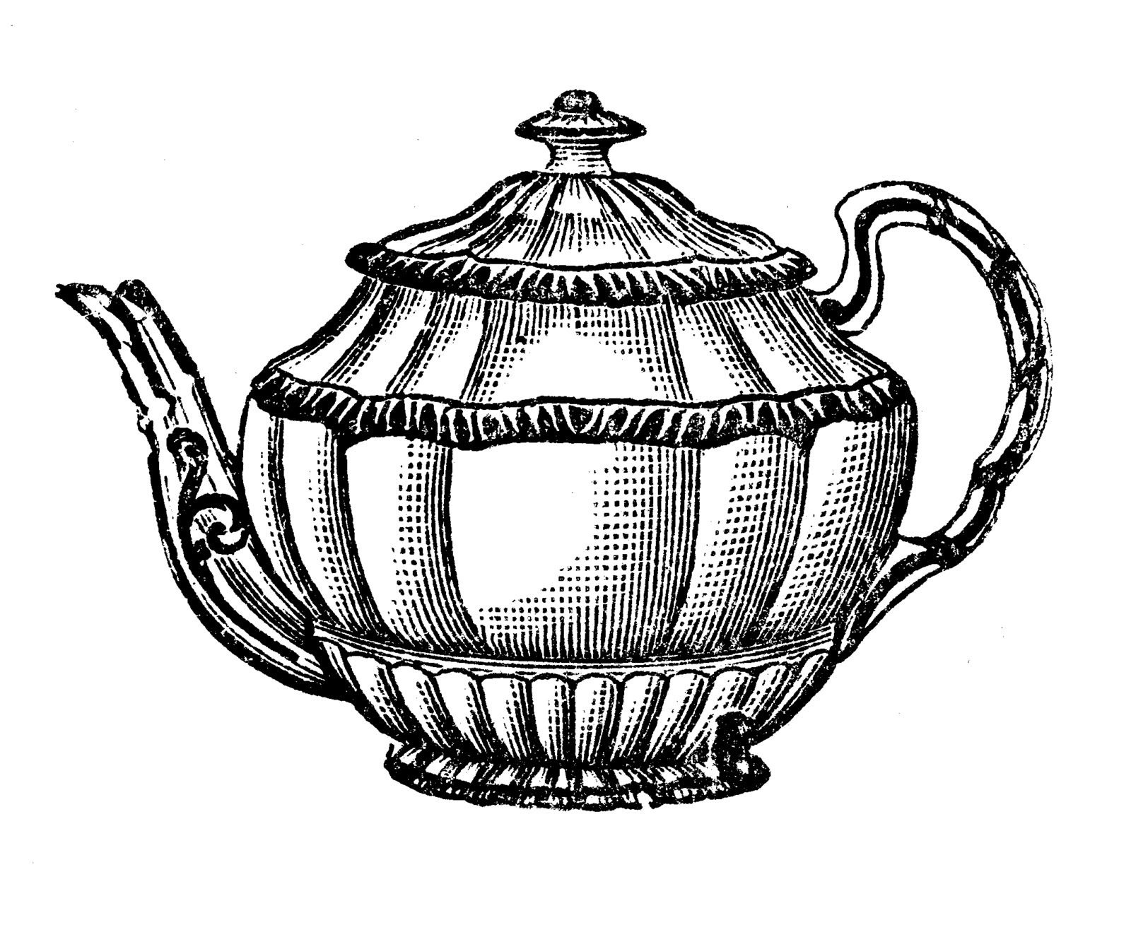 Teapots clip art