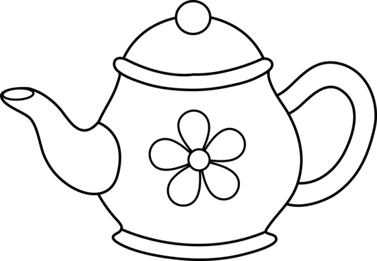 Free teapot outline.