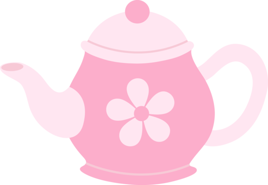 Pink teapot with.