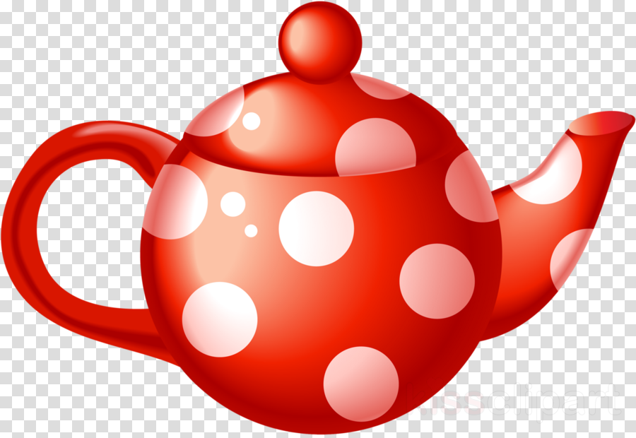 Teapot kettle red clip art pattern clipart
