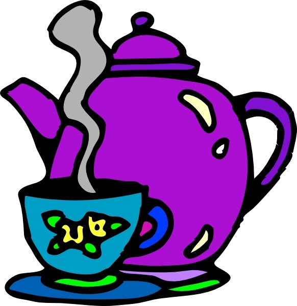 Tea Kettle And Cup clip art Free vector in Open office