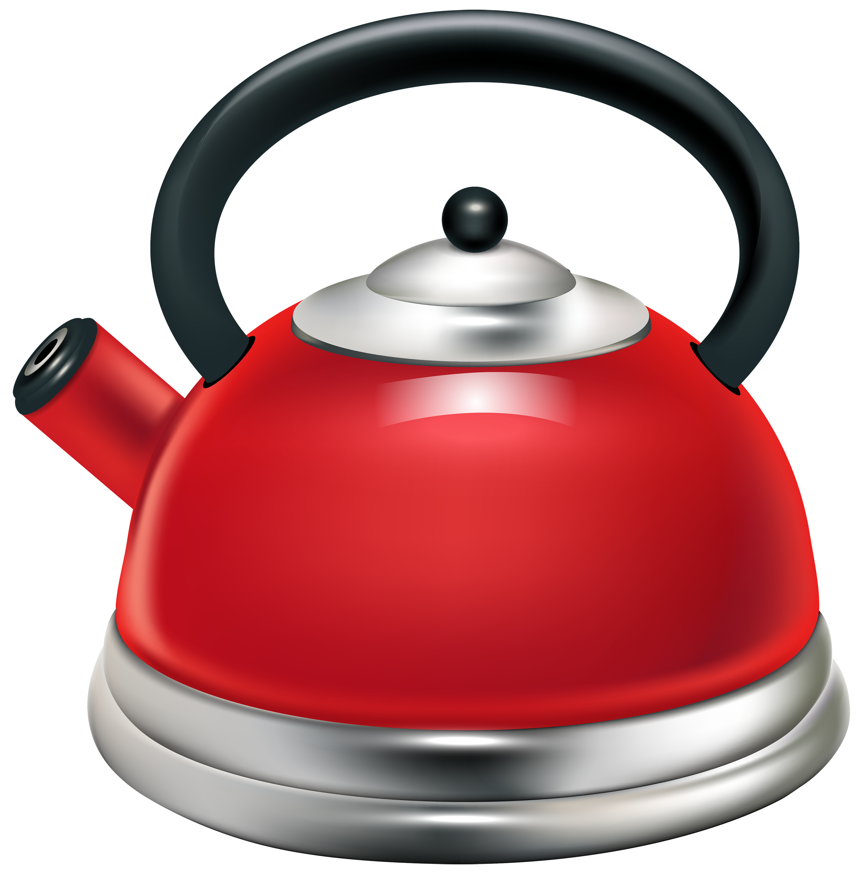 Red Kettle PNG Clipart