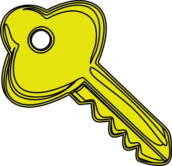 Door key clipart