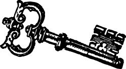 FREE vintage skeleton key clip art