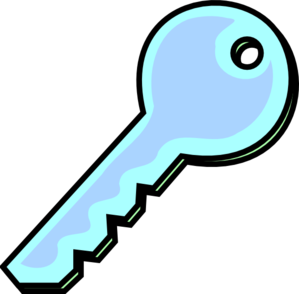 Grey blue key.