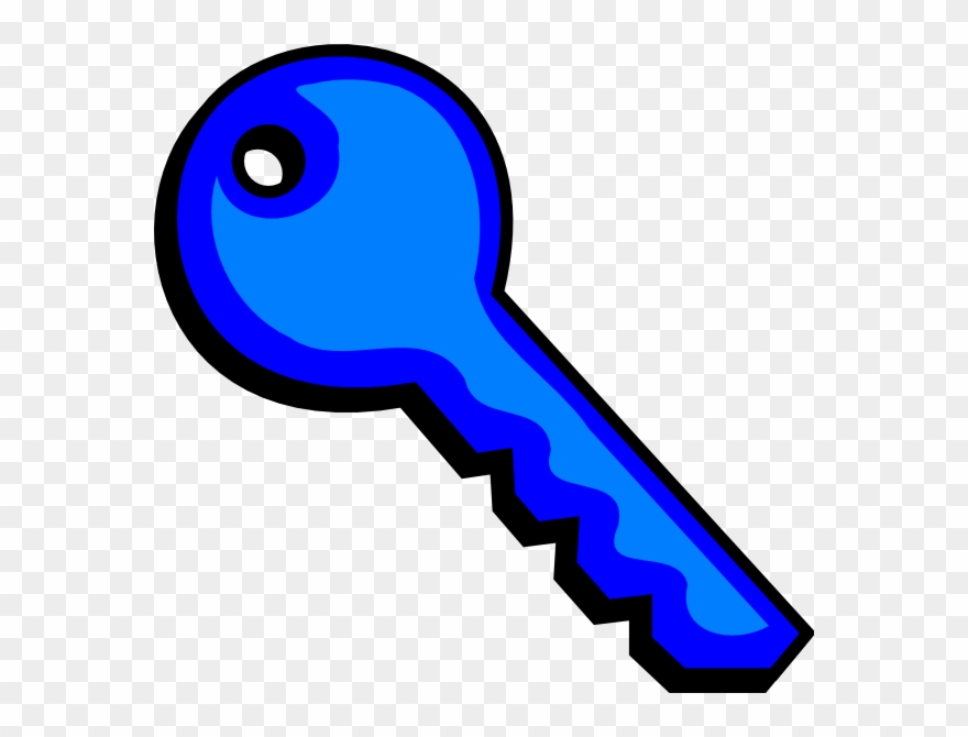 Clipart Of Key, Keys And Blue