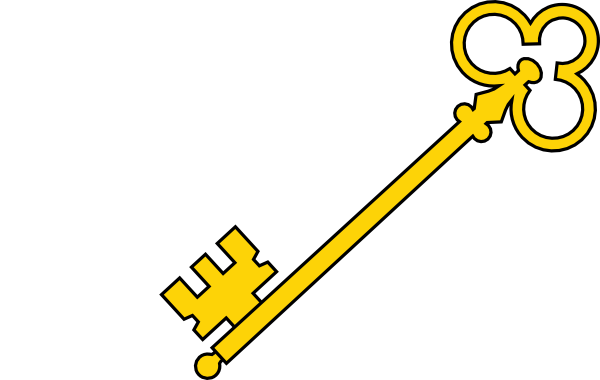 Gold key clipart.
