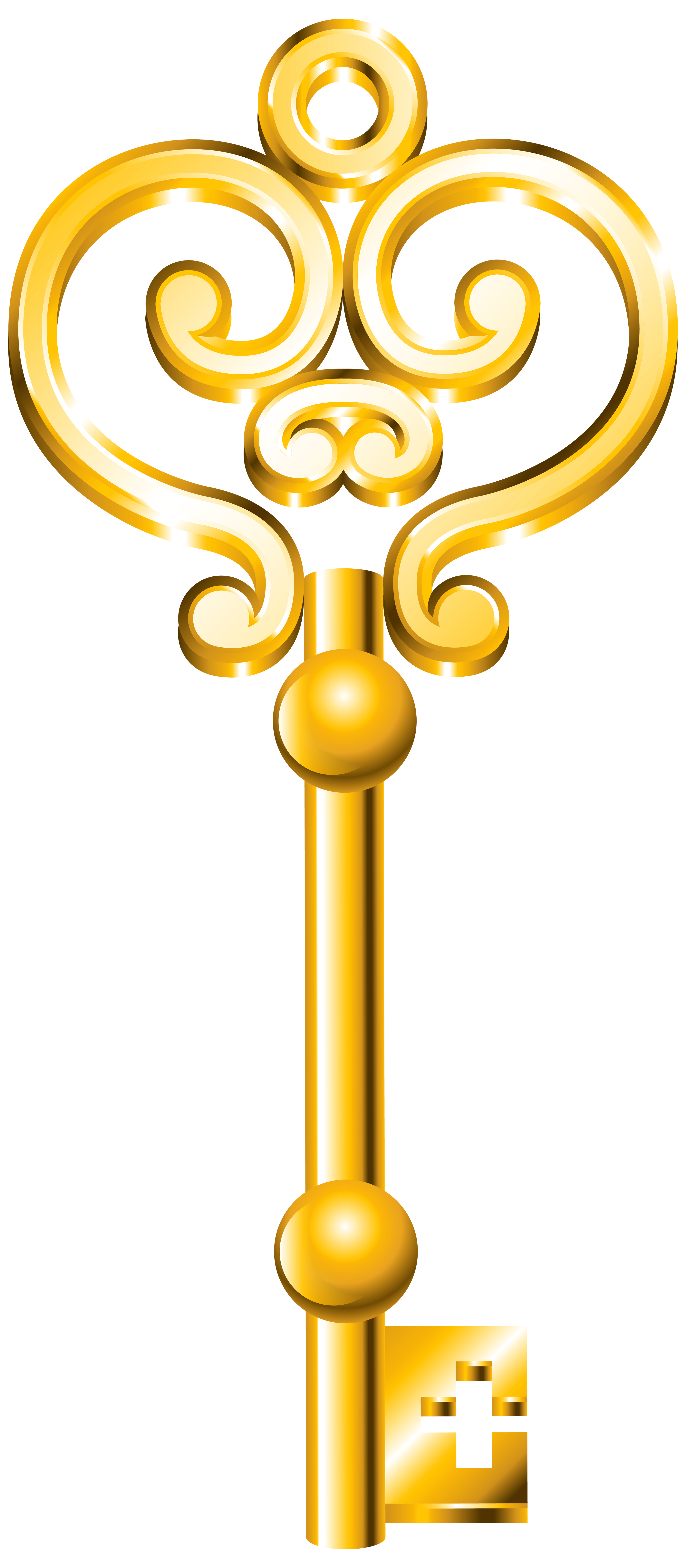 Golden key png.