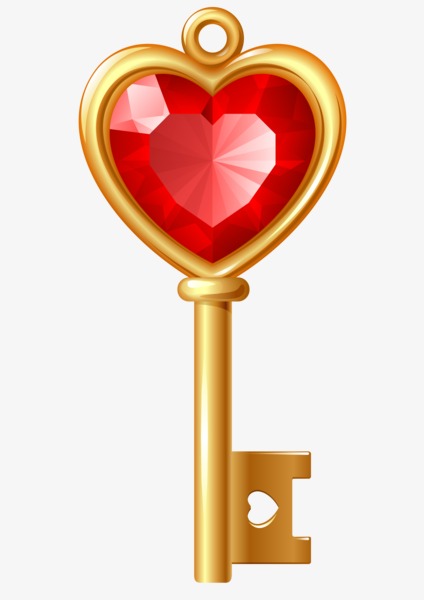 Heart clip art key