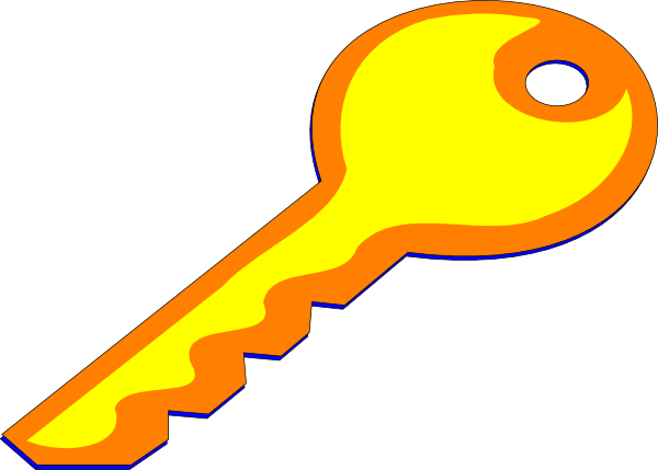 Yellow orange key.