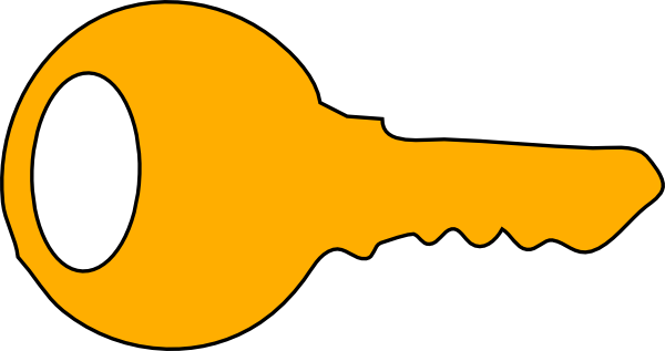Clipart key orange.